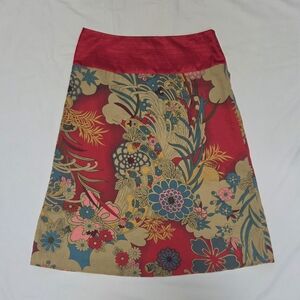 Y2K Forever 21 Lined Floral Print A Line Skirt S